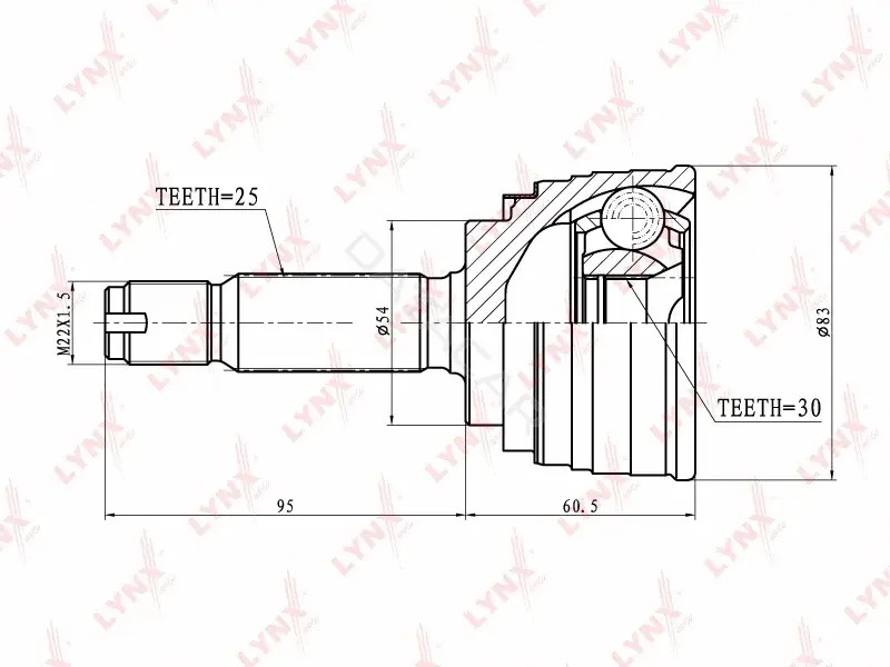 Шрус LYNXAUTO CO-5501