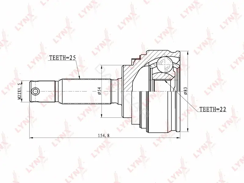 Шрус LYNXAUTO CO-5505