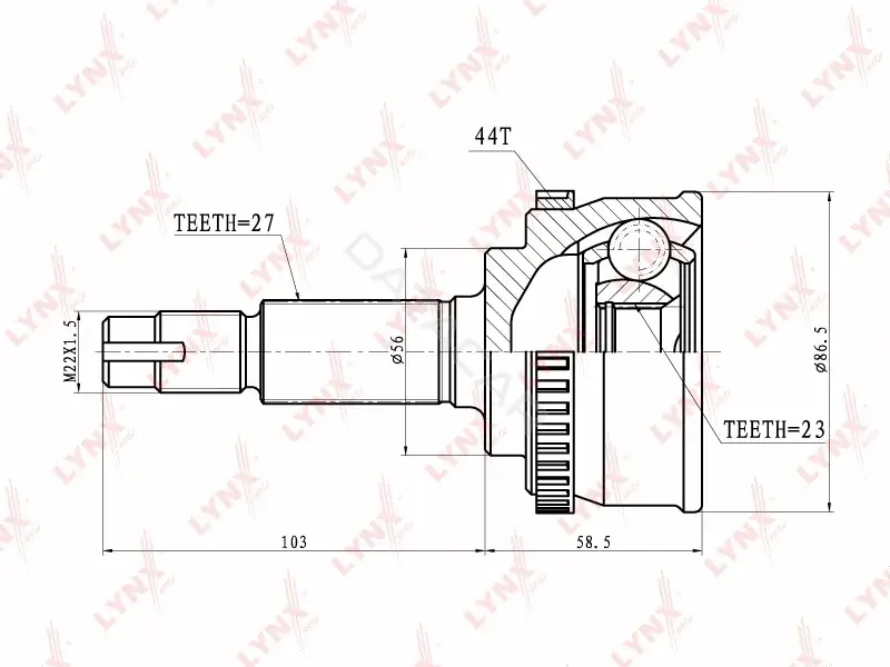 Шрус LYNXAUTO CO-5717A