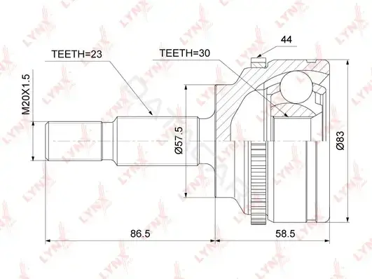 Шрус LYNXAUTO CO-6322A
