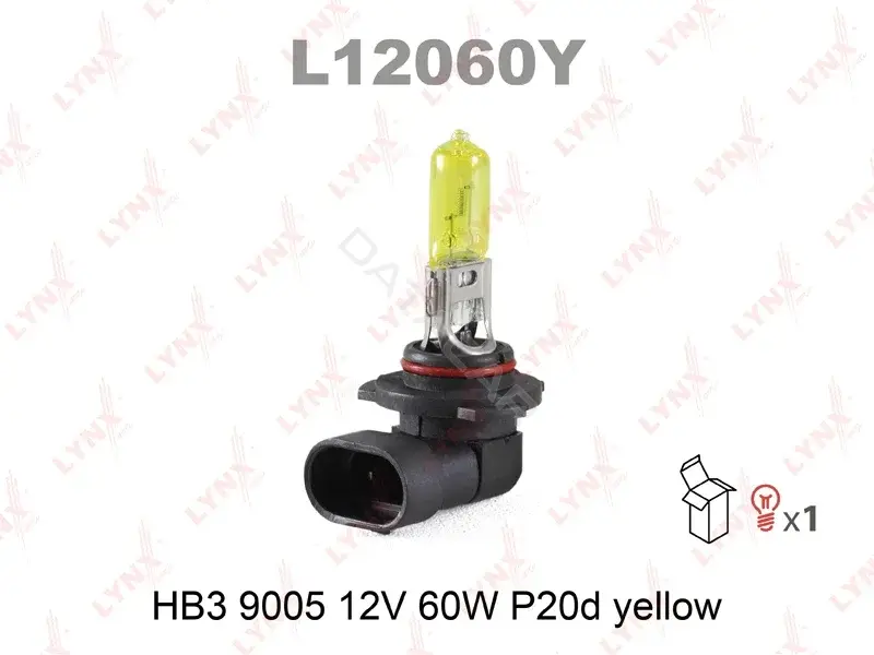 Лампочки LYNXAUTO L12060Y