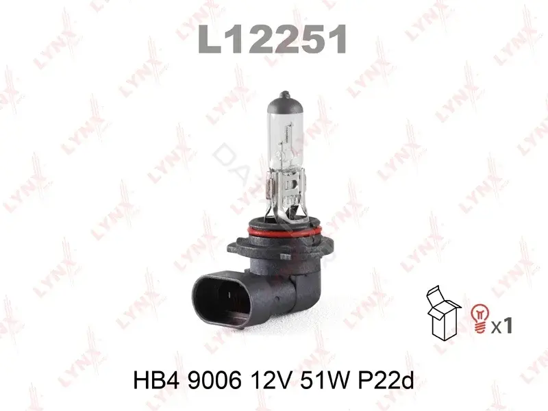 Лампочки LYNXAUTO L12251