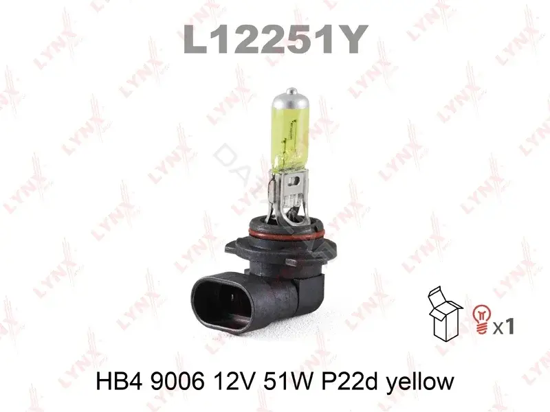 Лампочки LYNXAUTO L12251Y