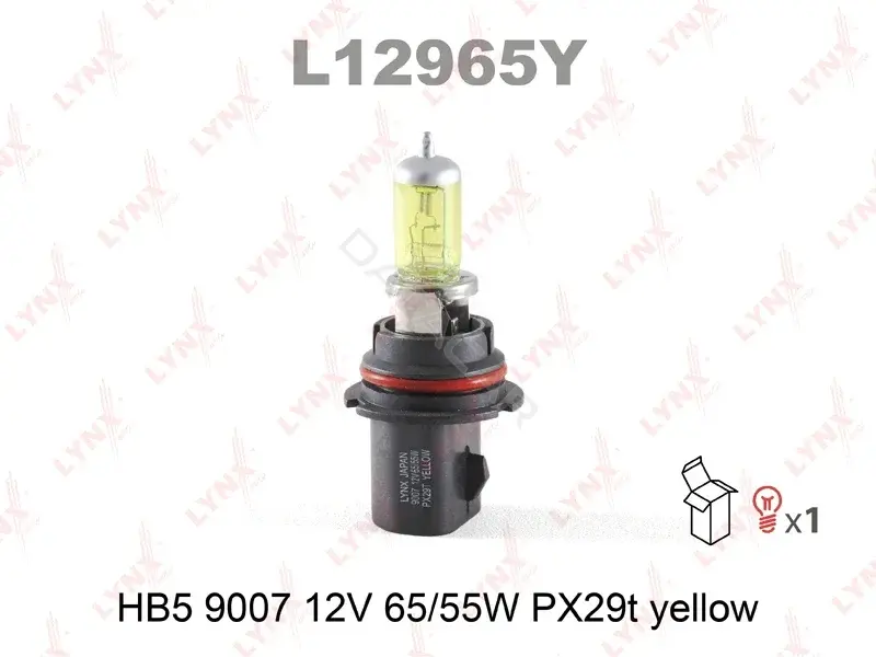 Лампочки LYNXAUTO L12965Y