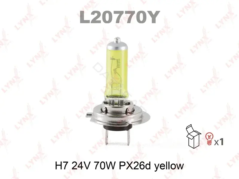 Лампочки LYNXAUTO L20770Y