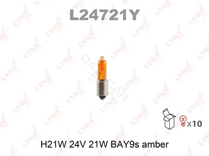 Лампочки LYNXAUTO L24721Y