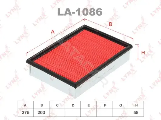 Воздушный фильтр LYNXAUTO LA-1086