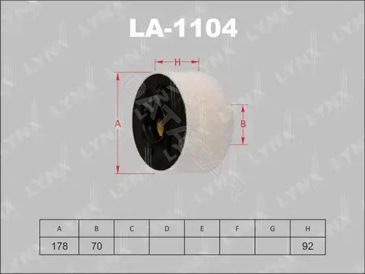 Воздушный фильтр LYNXAUTO LA-1104