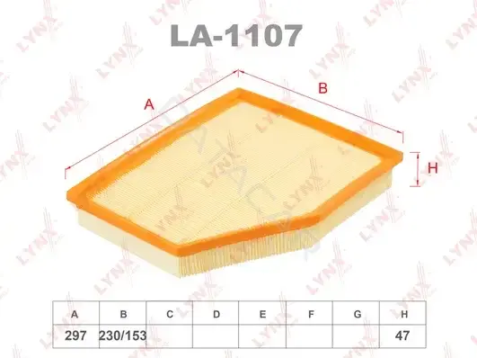 Воздушный фильтр LYNXAUTO LA-1107