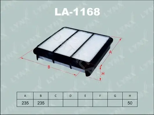 Воздушный фильтр LYNXAUTO LA-1168
