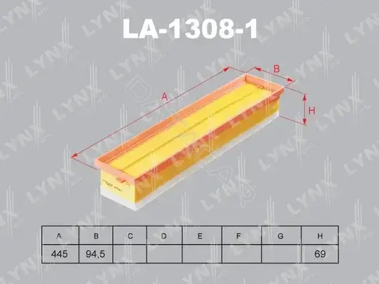 Воздушный фильтр LYNXAUTO LA-1308-1