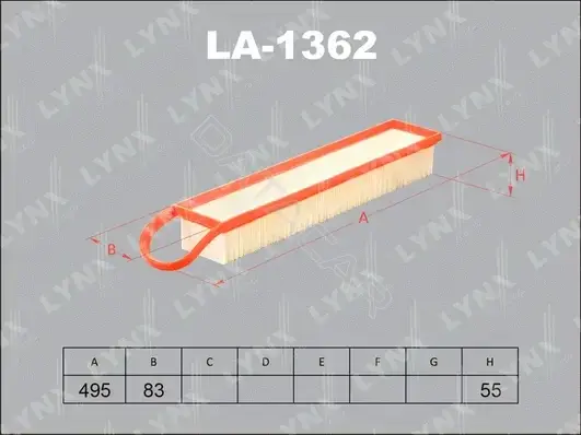 Воздушный фильтр LYNXAUTO LA-1362