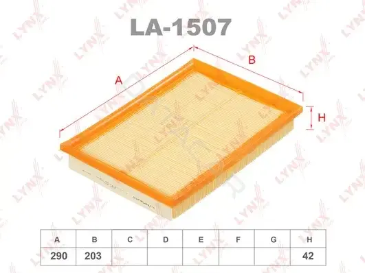 Воздушный фильтр LYNXAUTO LA-1507