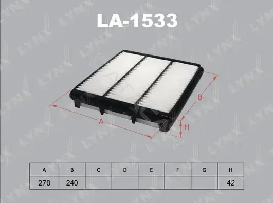 Воздушный фильтр LYNXAUTO LA-1533