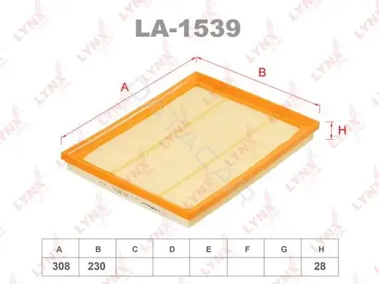 Воздушный фильтр LYNXAUTO LA-1539