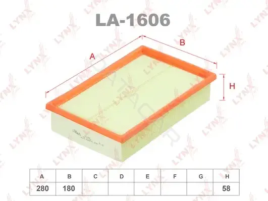 Воздушный фильтр LYNXAUTO LA-1606