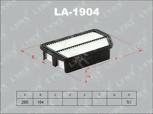 Воздушный фильтр LYNXAUTO LA-1904