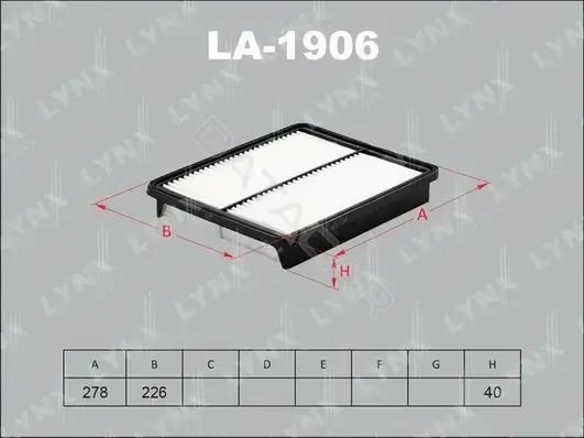 Воздушный фильтр LYNXAUTO LA-1906