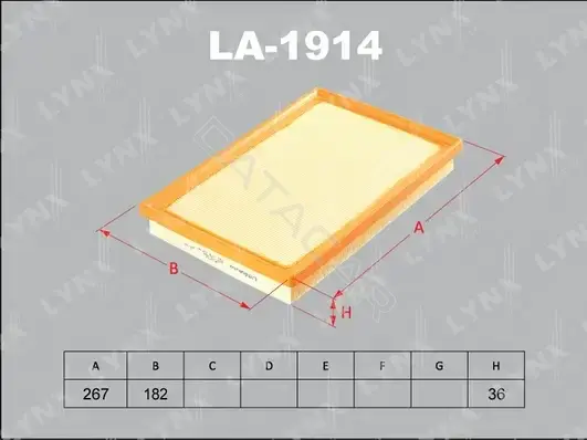 Воздушный фильтр LYNXAUTO LA-1914