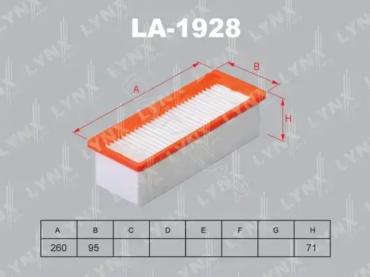 Воздушный фильтр LYNXAUTO LA-1928