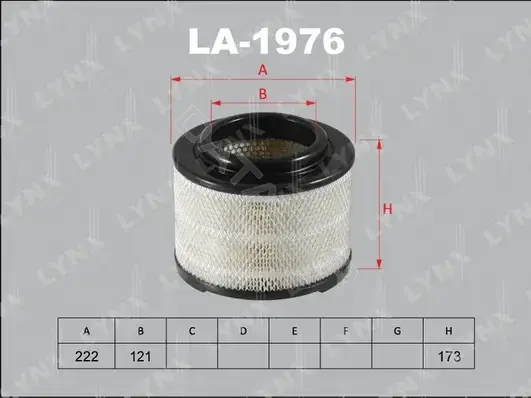 Воздушный фильтр LYNXAUTO LA-1976