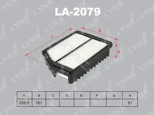 Воздушный фильтр LYNXAUTO LA-2079