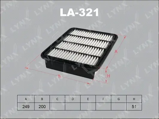 Воздушный фильтр LYNXAUTO LA-321