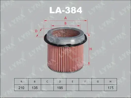 Воздушный фильтр LYNXAUTO LA-384