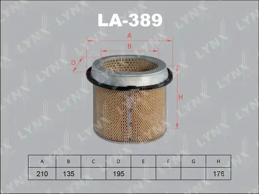 Воздушный фильтр LYNXAUTO LA-389
