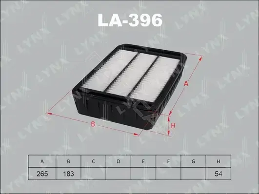Воздушный фильтр LYNXAUTO LA-396