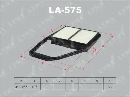 Воздушный фильтр LYNXAUTO LA-575
