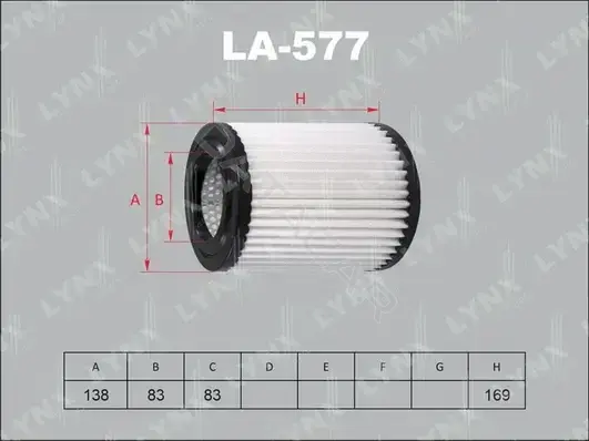 Воздушный фильтр LYNXAUTO LA-577