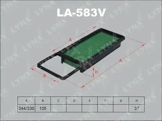 Воздушный фильтр LYNXAUTO LA-583V