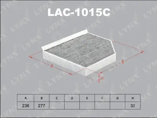Фильтр салонный LYNXAUTO LAC-1015C