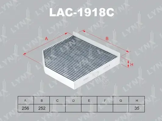 Фильтр салонный LYNXAUTO LAC-1918C