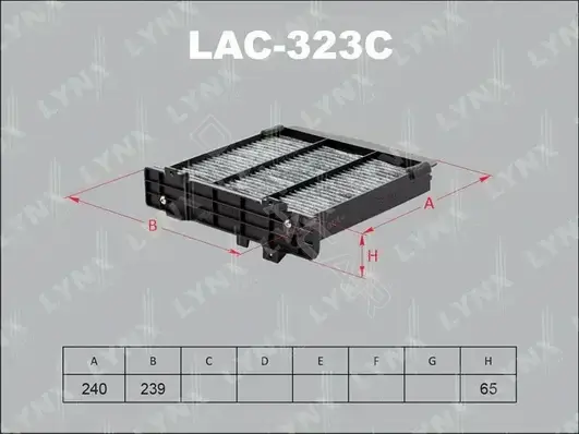 Фильтр салонный LYNXAUTO LAC-323C