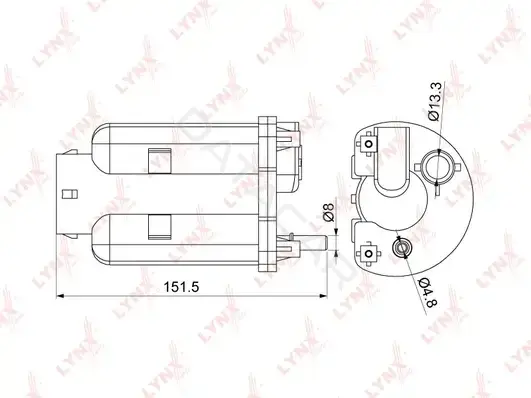 Топливный фильтр LYNXAUTO LF-1074M