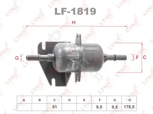 Топливный фильтр LYNXAUTO LF-1819