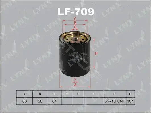 Топливный фильтр LYNXAUTO LF-709