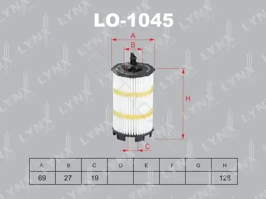Масляный фильтр LYNXAUTO LO-1045