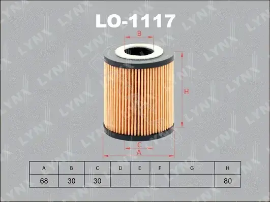 Масляный фильтр LYNXAUTO LO-1117