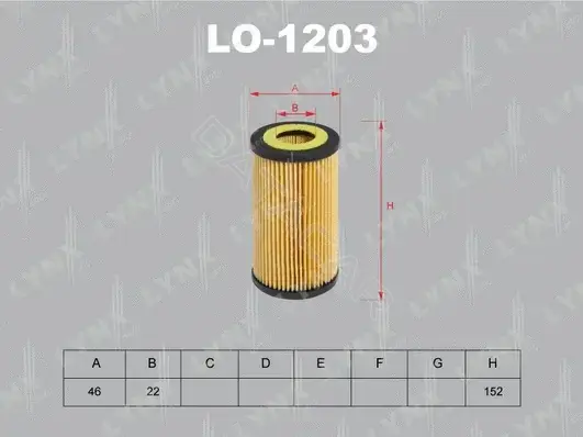 Масляный фильтр LYNXAUTO LO-1203