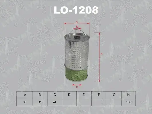 Масляный фильтр LYNXAUTO LO-1208