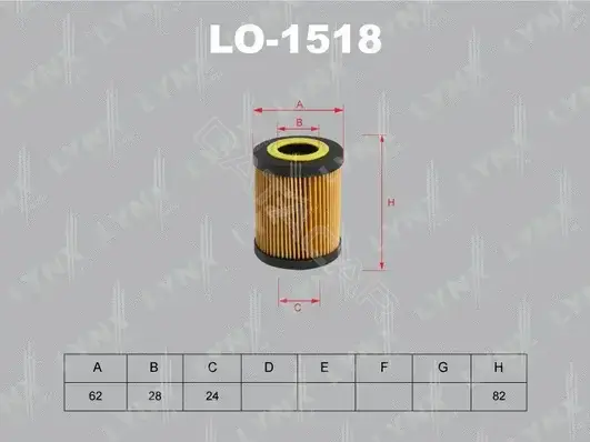 Масляный фильтр LYNXAUTO LO-1518