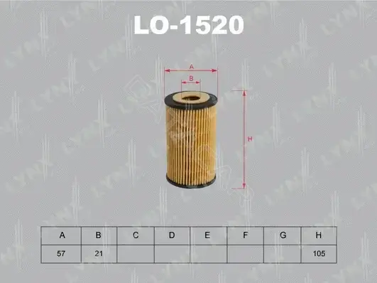 Масляный фильтр LYNXAUTO LO-1520