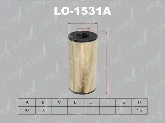 Масляный фильтр LYNXAUTO LO-1531A
