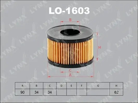 Масляный фильтр LYNXAUTO LO-1603