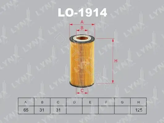 Масляный фильтр LYNXAUTO LO-1914