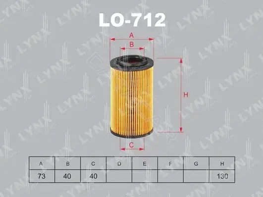 Масляный фильтр LYNXAUTO LO-712