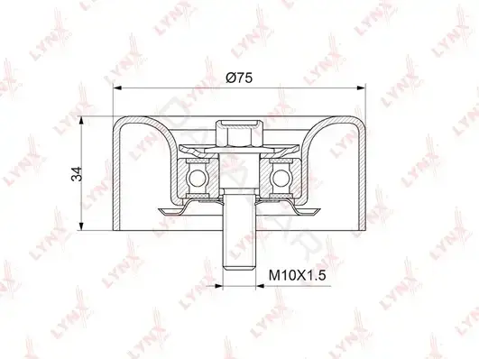 Натяжитель ремня генератора LYNXAUTO PB-7043